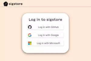 An image of Sigstore log in 