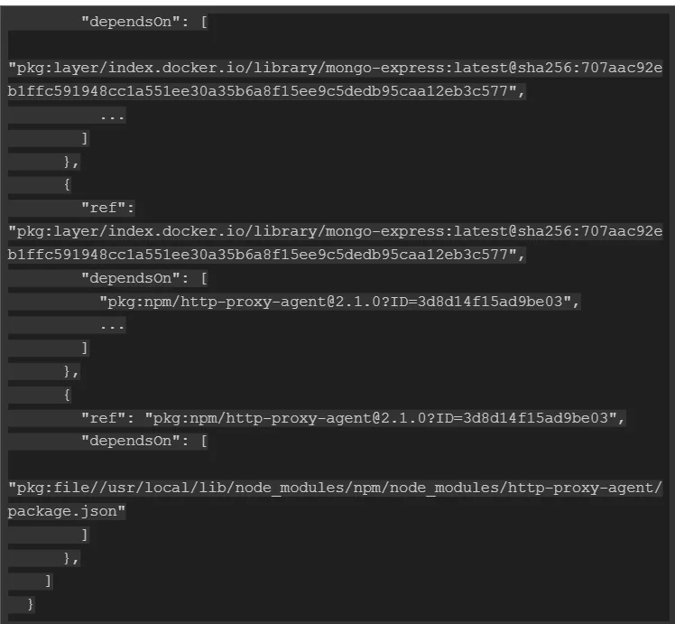 Image of code dependencies