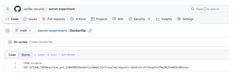 GitHub のスクリーンショット