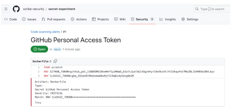 GitHub のスクリーンショット