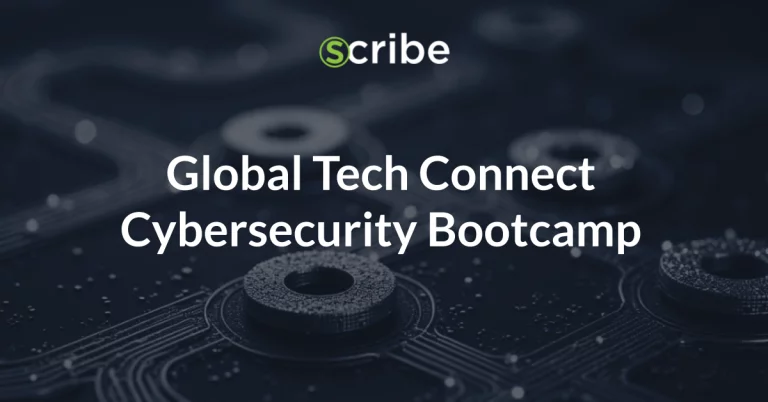 Scribe Security is taking part in the Global Tech Connect Cybersecurity Bootcamp