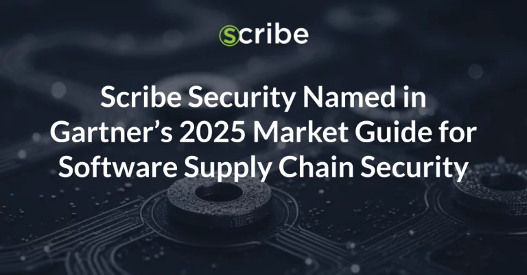Scribe Security Named in Gartner’s 2025 Market Guide for Software Supply Chain Security